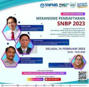 Ingin Tahu Tentang Pendaftaran SNBP 2023 ? Ikuti Webinar Sosialisasi SNBP oleh SNPMB Hari Ini |kampus