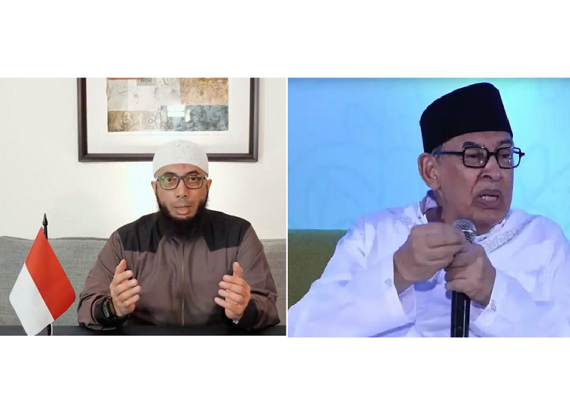 Ustadz Khalid Basalamah menjelaskan jika pajak yang dipaksakan tidak boleh dan diharamkan ulama, sementara Quraish Shihab menegaskan pajak negara tidak haram. Foto: IST.