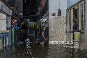 Hujan Deras Sebabkan Pohon Tumbang di Pasar Kemis Tangerang