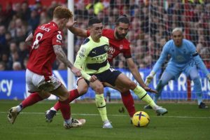 Liga Inggris: Gol Bernardo Silva Bawa City Ungguli Nottingham Forest pada Babak Pertama