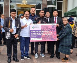 Pupuk Indonesia Salurkan Bantuan Peternakan dan Pembuatan Sumur di Sumut