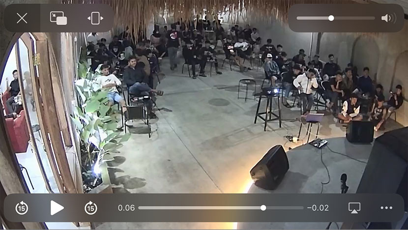 Screenshot video CCTV Bjorka yang viral.