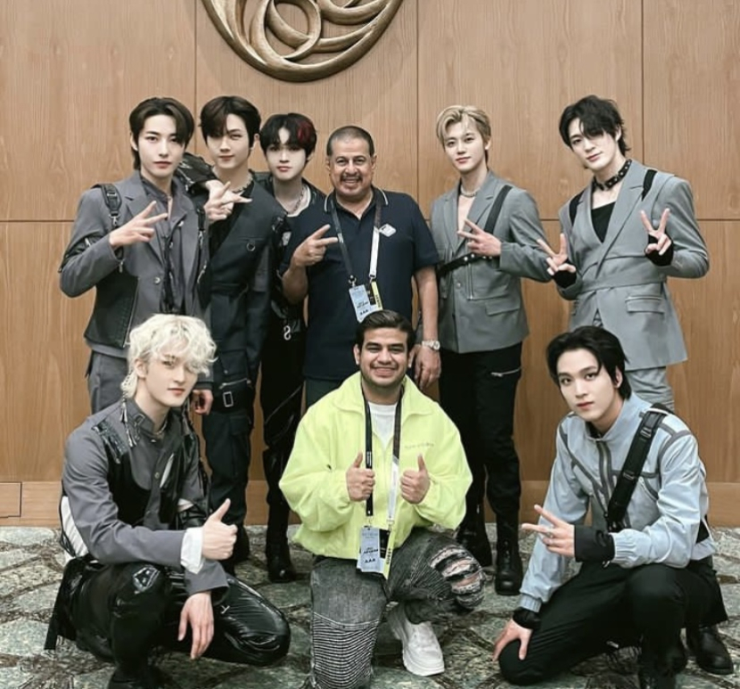 Fadil Jaidi, Pak Muh dengan NCT Dream. Dok: IG @fadiljaidi