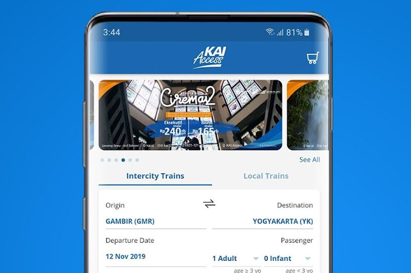Cara download aplikasi KAI Access di HP Android dan iPhone. Ilustrasi.
