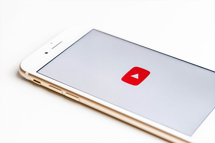 Logo Youtube video di iPhone.
