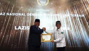 Jadi Laznas Kategori Pengumpulan Terbaik, LAZISNU Terima Baznas Award 2023