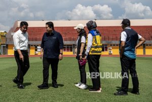 Ketua PSSI Tinjau Stadion Gelora Jakabaring Palembang