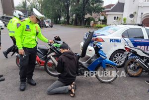 Polresta Malang Kota Razia Knalpot Brong