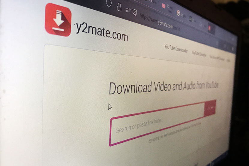 Laman download lagu MP3 di situs Y2mate.