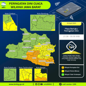 Prakiraan Cuaca Jabar Hari Ini 4 April 2023, Hujan di Bandung, Banjar, Garut