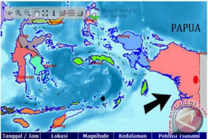 Gempa bumi magnitudo 6,1 guncang Keerom, Papua