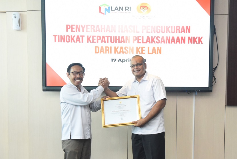 LAN Peroleh Predikat Tertinggi Patuh dari KASN