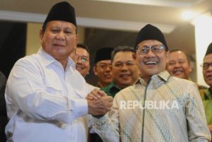 Ditanya Kapan akan Deklarasi, Prabowo Joget Kecil Bak Gaya Pesilat