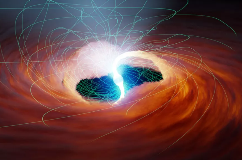 Ilustrasi bintang neutron, sumber sinar-X ultraluminous berputar-putar saat sulur medan magnet mencambuk ruang angkasa. Gambar: NASA/JPL-Caltech