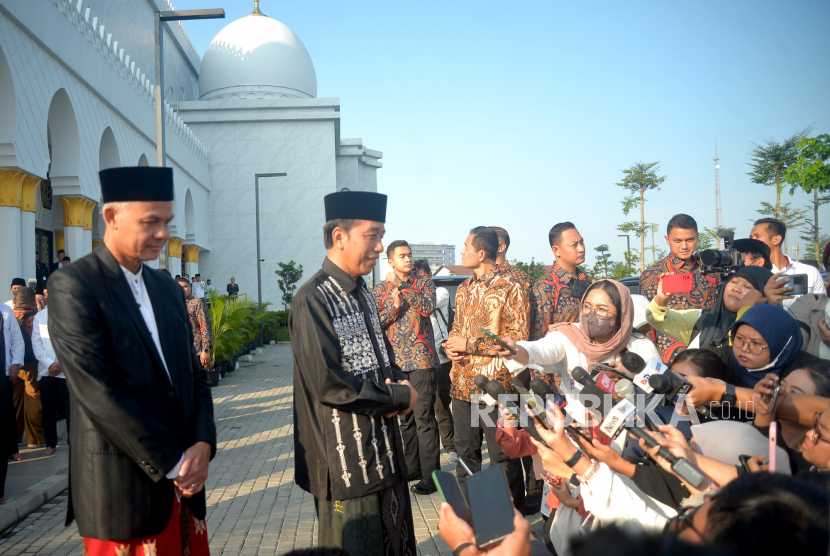 Presiden Jokowi Shalat Ied di Kampung Halaman