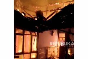 Rumah Warga di Kuningan Kebakaran saat Waktu Sahur