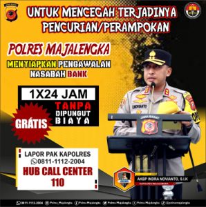 Polres Majalengka Siapkan Pengawalan Nasabah Bank, Ini Caranya