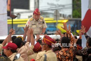 Prabowo Hadiri Reuni Akbar Purnawirawan Pejuang