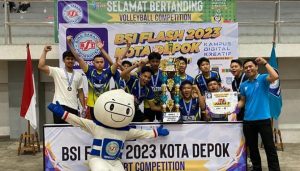 Tim Voli SMAN 1 Gunung Putri Raih Juara 2 Volleyball Competition BSI Flash 2023