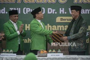 Wiranto Temui Ketua Partai PPP Muhammad Mardiono