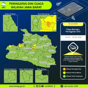 Prakiraan Cuaca Jabar Hari Ini 5 Juni 2023, Hujan Lebat di Bandung, Sumedang Garut