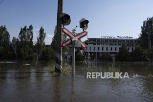 Kerabat Korban Banjir di Kherson Cari Bantuan di Telegram