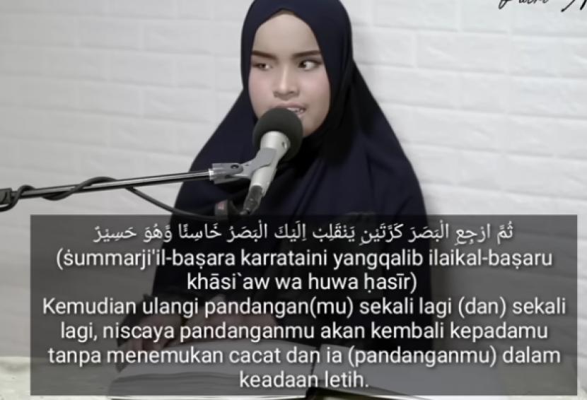 Putri Ariani menyanyikan i’tiraf, sebuah syair dari Abu Nawas