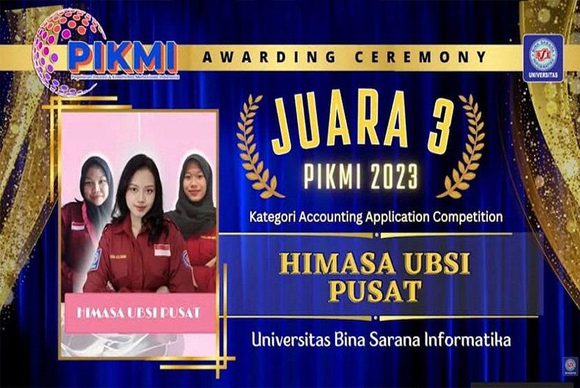 Tim Himasa dari Prodi SIA Universitas BSI Raih Juara 3 pada Gelaran PIKMI 2023