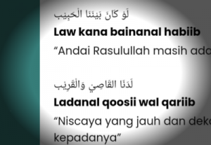 Lirik Law Kana Bainanal Habib: Arab, Latin dan Artinya