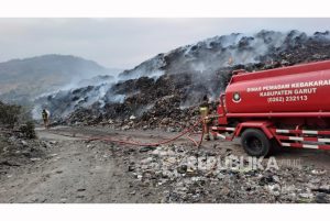 Dinas LH Garut Buat Embung di TPA Pasir Bajing untuk Antisipasi Kebakaran