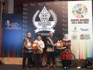 Malam Penghargaan Nusantara CSR Awards 2023, Askrinsdo Borong Enam Penghargaan